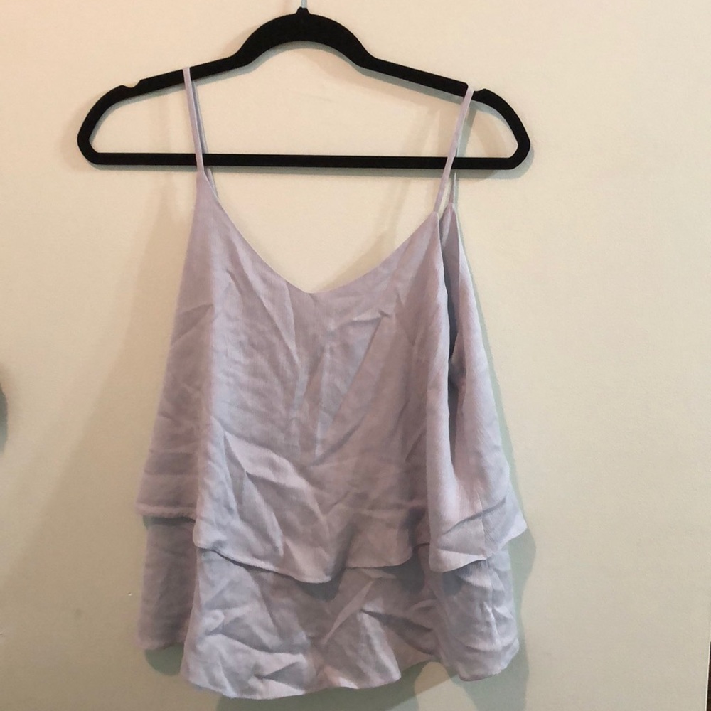 Light blue tank, Size M, cutout in the back